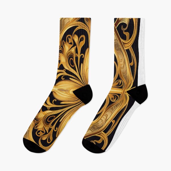 Item preview, Art Nouveau Jugendstil Gold Floral Nature Plant designed and sold by ArtHouseNiklas.