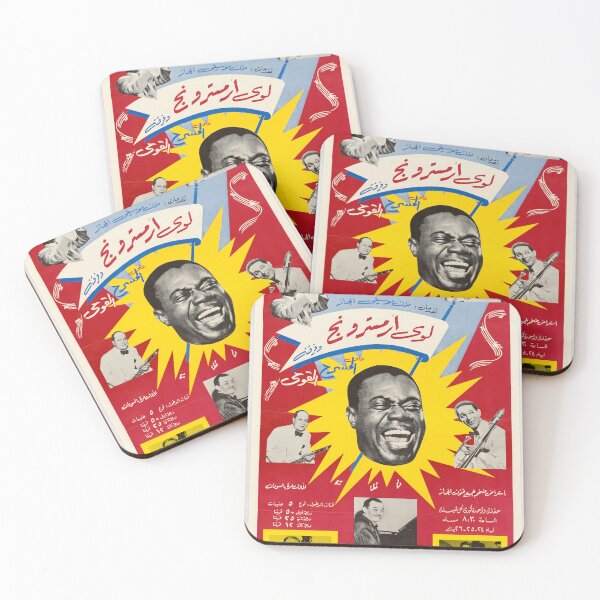 Item preview, Vintage jazz poster with Louis Armstrong and others designed and sold by colliophoto.