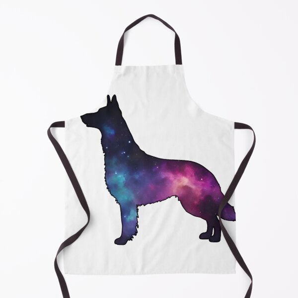 Item preview, White Swiss Shepherd Silhouette with Galaxy Pattern - Cosmic Dog Design designed and sold by GoodyPaws.