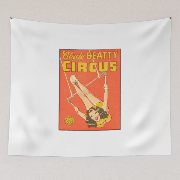 Item preview, Vintage Clyde Beatty Circus poster designed and sold by IanBakerToons.