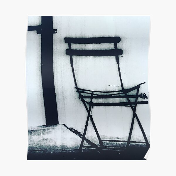 Brooklyn cafe chair Poster