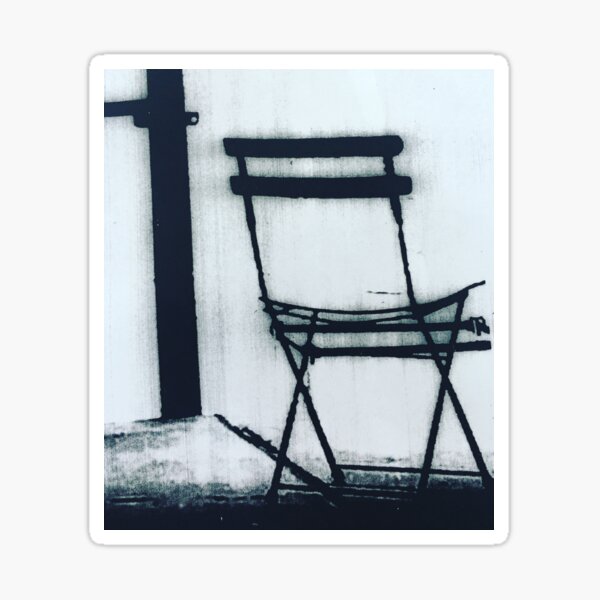 Brooklyn cafe chair Sticker
