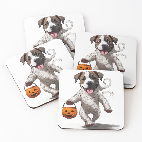 Item preview, Mummy's Happy Trick-or-Treat Pitbull designed and sold by tramstraffic.