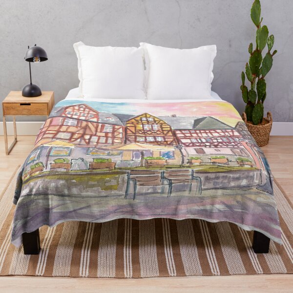 Item preview, Historic Half-Timbered Houses in Limburg Lahn on Ploetze Square designed and sold by artshop77.