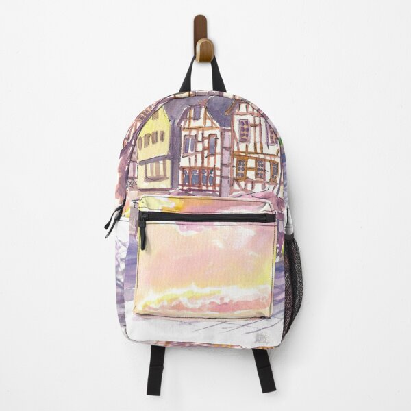 Item preview, Historic Old Town Houses Scene in Limburg Lahn Bischofsplatz designed and sold by artshop77.