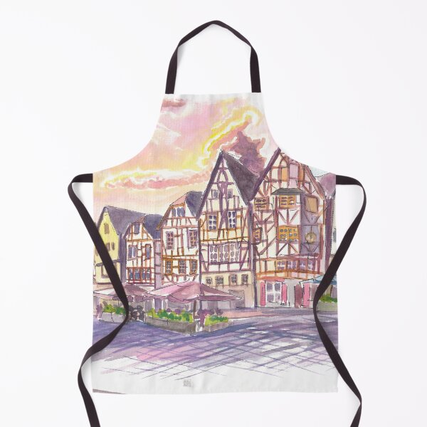 Item preview, Historic Old Town Houses Scene in Limburg Lahn Bischofsplatz designed and sold by artshop77.