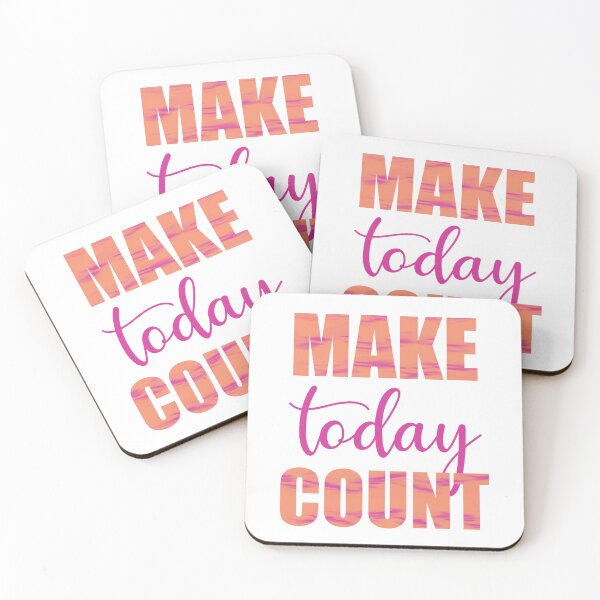 Item preview, Make Today Count | Motivation | Positivity | Inspiration | Typography  designed and sold by PrintEveryday.