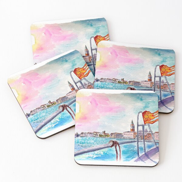 Item preview, Arriving by Boat at the Serenissima Venice Saint Mark with Flag designed and sold by artshop77.