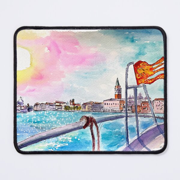 Item preview, Arriving by Boat at the Serenissima Venice Saint Mark with Flag designed and sold by artshop77.