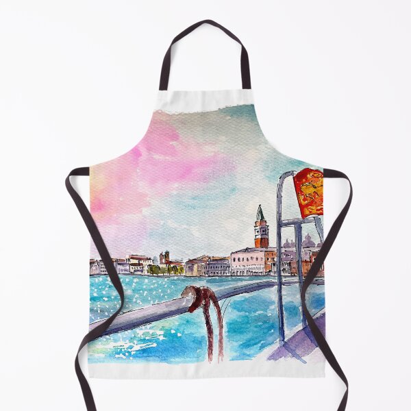 Item preview, Arriving by Boat at the Serenissima Venice Saint Mark with Flag designed and sold by artshop77.