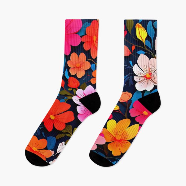 Item preview, Vibrant Blossom Symphony with bold, blooming flowers for a striking and colorful pattern  designed and sold by Tchoice.