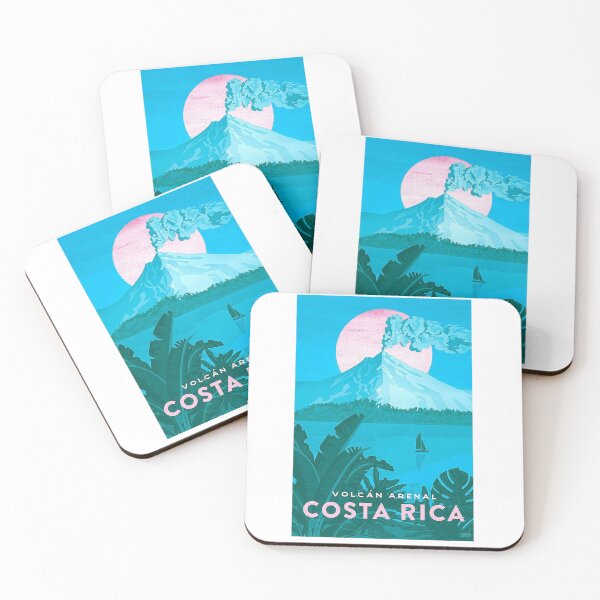 Item preview, Costa Rica Arenal Volcano poster designed and sold by IanBakerToons.