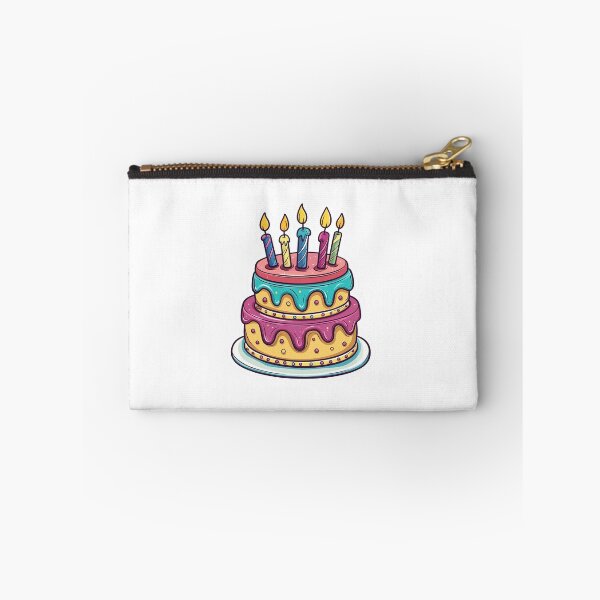 Item preview, Colorful Birthday Cake Sticker with Candles designed and sold by Liseri.