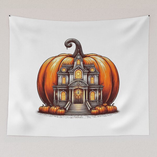 Item preview, Pumpkin Castle of Halloween Night designed and sold by tCreative150.