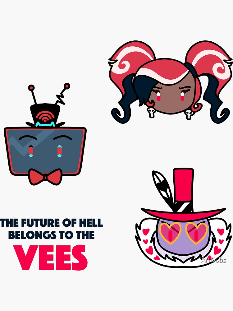 The Vees - sticker pack - Hazbin