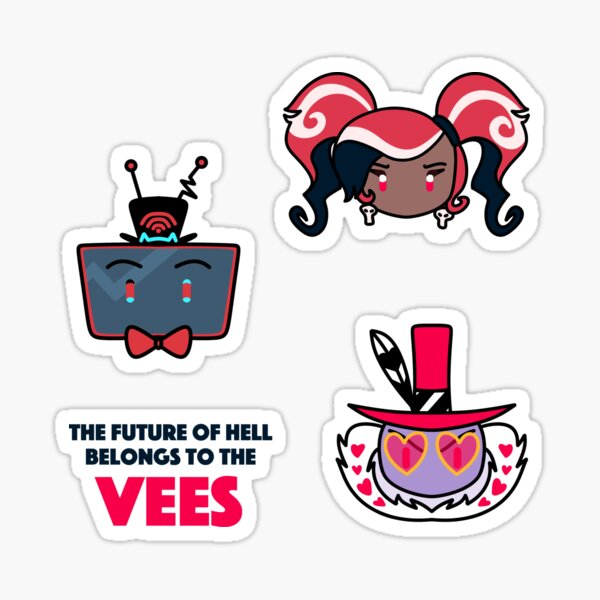 The Vees - sticker pack - Hazbin