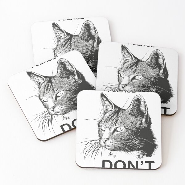 Item preview, Please Don’t Cat black designed and sold by skyesketches.