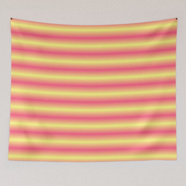 Item preview, Dawn Glow Fade Stripes Gold and Magenta Horizontal designed and sold by Art in My Loft.