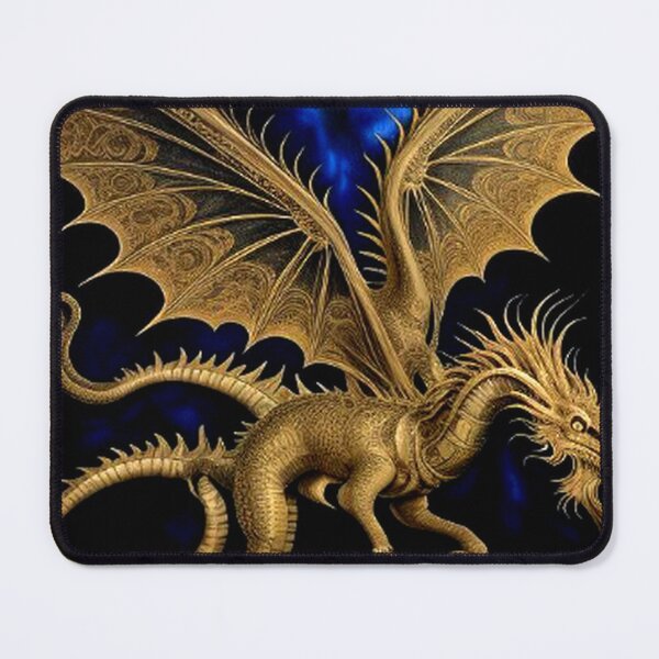 Item preview, Medieval Gold Winged Dragon  designed and sold by TheDarkWardrobe.