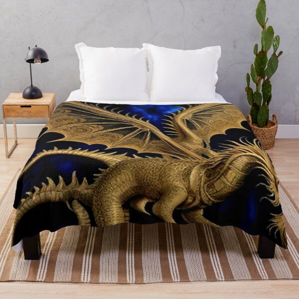 Item preview, Medieval Gold Winged Dragon  designed and sold by TheDarkWardrobe.