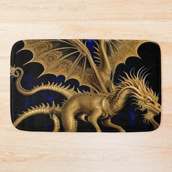 Item preview, Medieval Gold Winged Dragon  designed and sold by TheDarkWardrobe.
