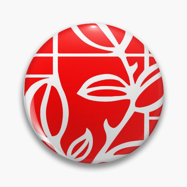 Item preview, ROSE BUDS. DECO STYLE. RED ON WHITE. designed and sold by 5hertz.