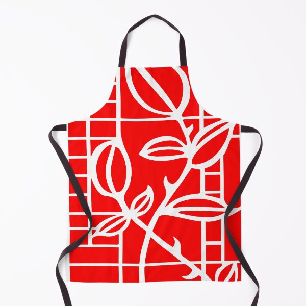 Item preview, ROSE BUDS. DECO STYLE. RED ON WHITE. designed and sold by 5hertz.