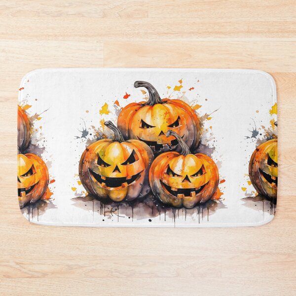 Item preview, Watercolor Spooky Pumpkins, Halloween designed and sold by ArtPixelHaven.