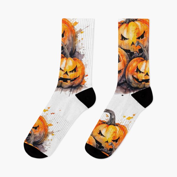 Item preview, Watercolor Spooky Pumpkins, Halloween designed and sold by ArtPixelHaven.