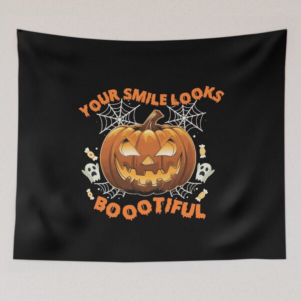 Item preview, Jack O Lantern Face Cute Halloween Costume Boootiful Smile designed and sold by BongsEmporium.