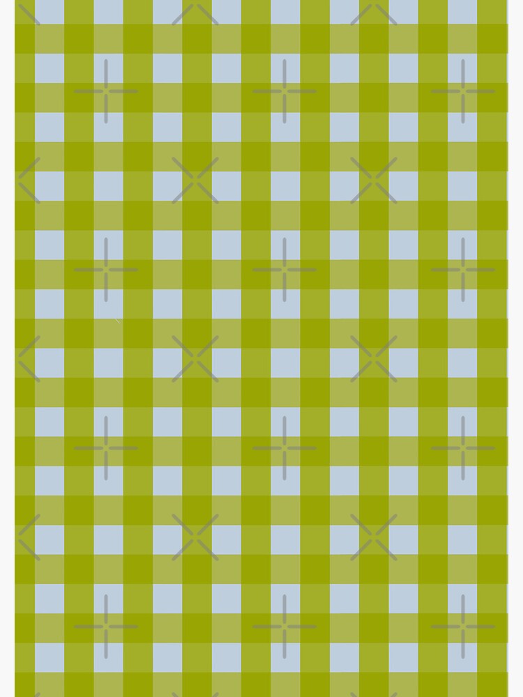 Thumbnail 3 of 3, Journal, Blue and Green Gingham Pattern designed and sold by erinncapko.