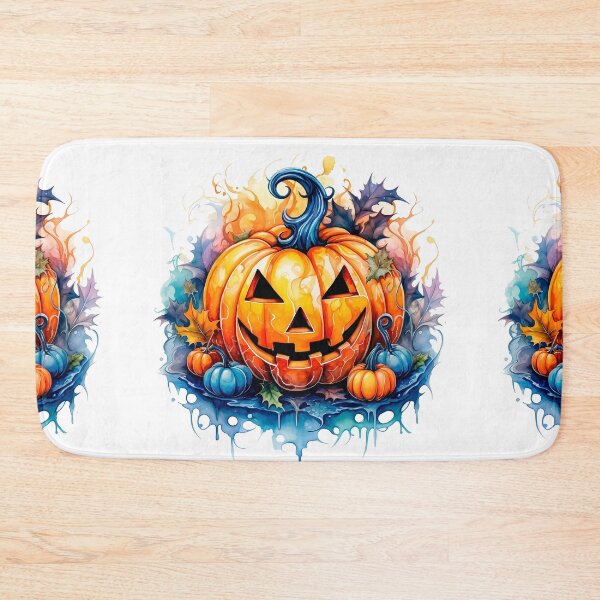 Item preview, Watercolor Spooky Pumpkins, Halloween designed and sold by ArtPixelHaven.