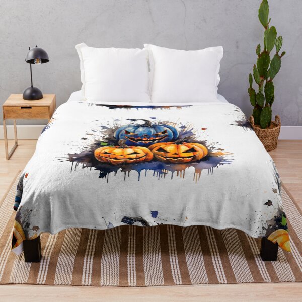 Item preview, Watercolor Spooky Pumpkins, Halloween designed and sold by ArtPixelHaven.