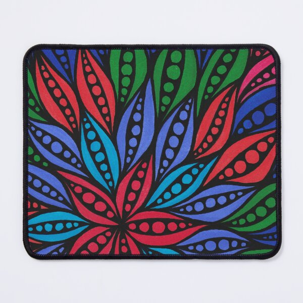 Item preview, Colorful multicolor zentangle maximalist abstract art | trippy art | pop art designed and sold by BridgingThought.