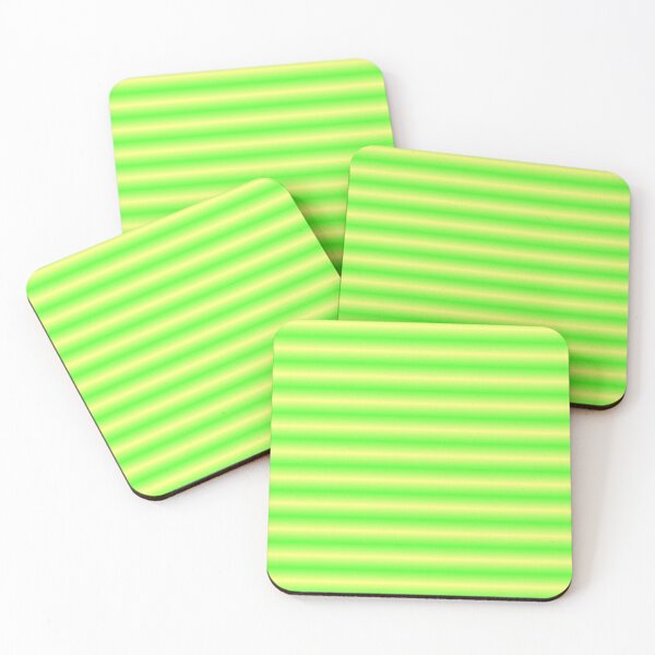 Item preview, Dawn Glow Fade Stripes Gold and Green Horizontal designed and sold by Art in My Loft.