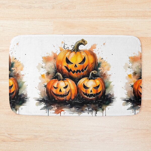 Item preview, Watercolor Spooky Pumpkins, Halloween designed and sold by ArtPixelHaven.