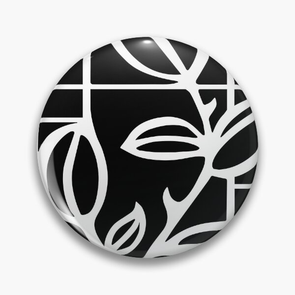Item preview, ROSE BUDS. DECO STYLE. BLACK ON WHITE. designed and sold by 5hertz.