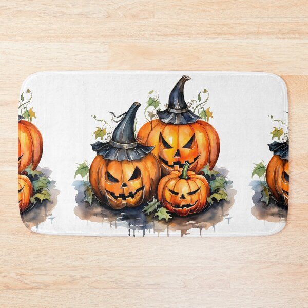 Item preview, Watercolor Spooky Pumpkins, Halloween designed and sold by ArtPixelHaven.