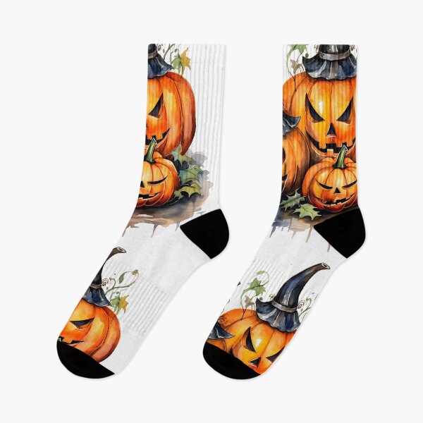 Item preview, Watercolor Spooky Pumpkins, Halloween designed and sold by ArtPixelHaven.