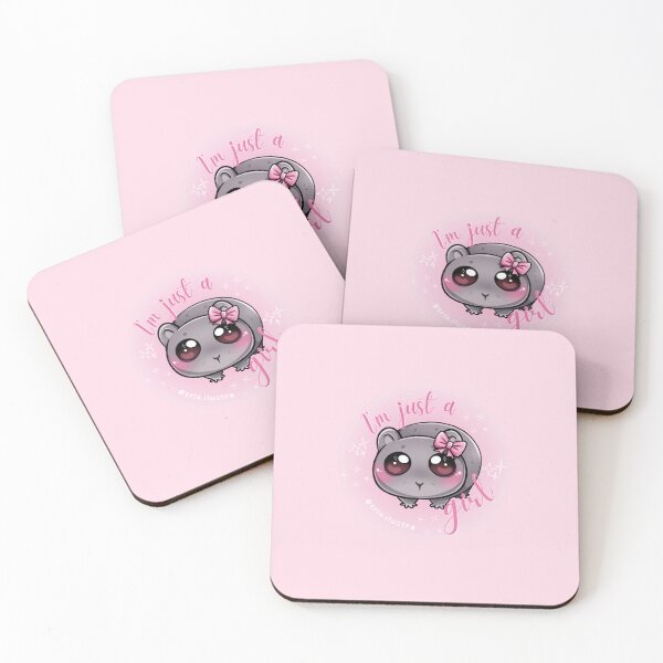Item preview, I'm Just a Girl Hamster  designed and sold by trixilustra.