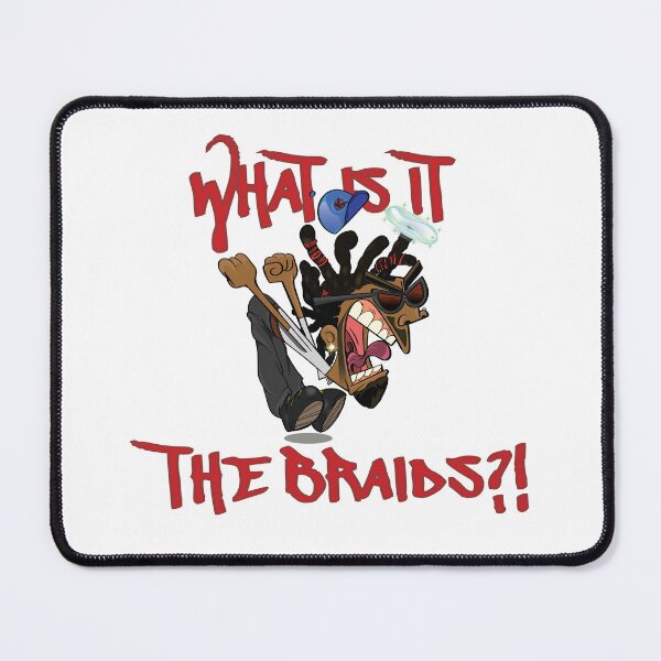 Item preview, Red Text "What Is It The Braids?!" Kendrick Lamar Fairly Odd Mashup designed and sold by AhArtBeat.