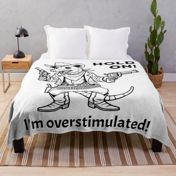 Item preview, Hold On, I'm Overstimulated Opossum Funny Animal Design designed and sold by QuirkPrint.