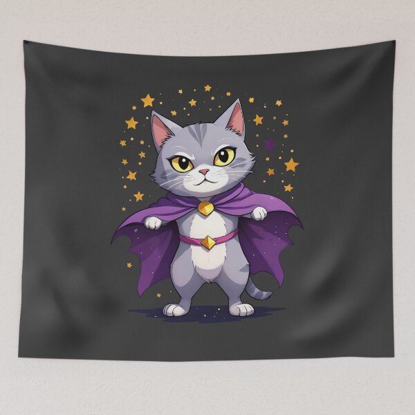 Item preview, Cute Kawaii Kitty Cat Magician designed and sold by TheArtOfPat.