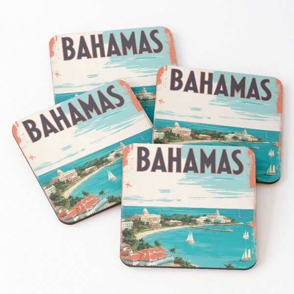 Item preview, Vintage Bahamas Illustration for Coastal Lovers designed and sold by Ceemko's Vintage Corner.