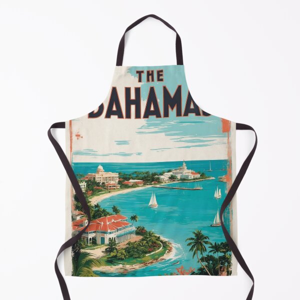 Artikelvorschau, Vintage Bahamas Illustration für Küstenliebhaber entworfen und verkauft von Ceemko's Vintage Corner.