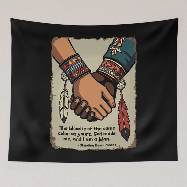 Item preview, Standing Bear Quote on Equality - Native American Design designed and sold by QuirkPrint.