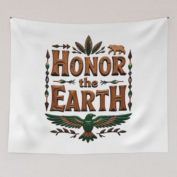 Item preview, Honor the Earth - Native American Nature Design designed and sold by QuirkPrint.