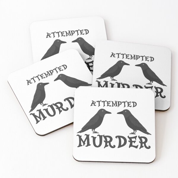 Item preview, Attempted Murder: Crow pun designed and sold by VoltSketches.