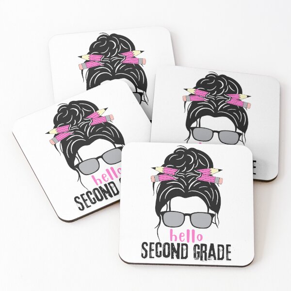Item preview, Hello Second Grade Back to School Hair Bun Girl First Day T-Shirt, Hello 2nd Grade Back to School Cute Girls gifts, Back To School Shirt designed and sold by FlexiPrints.
