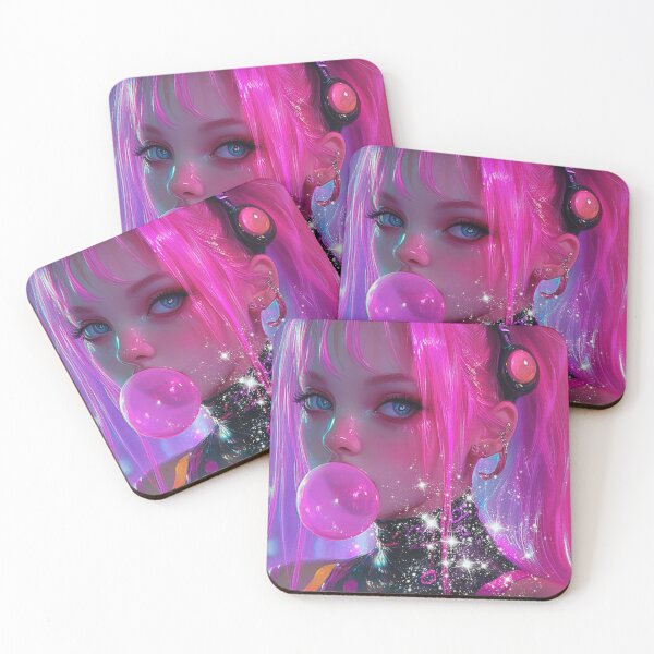 Item preview, Realistic cyber web space design girl colorful designed and sold by pinkuardesign.